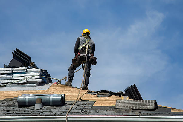Professional Roofing technician working in La France, SC